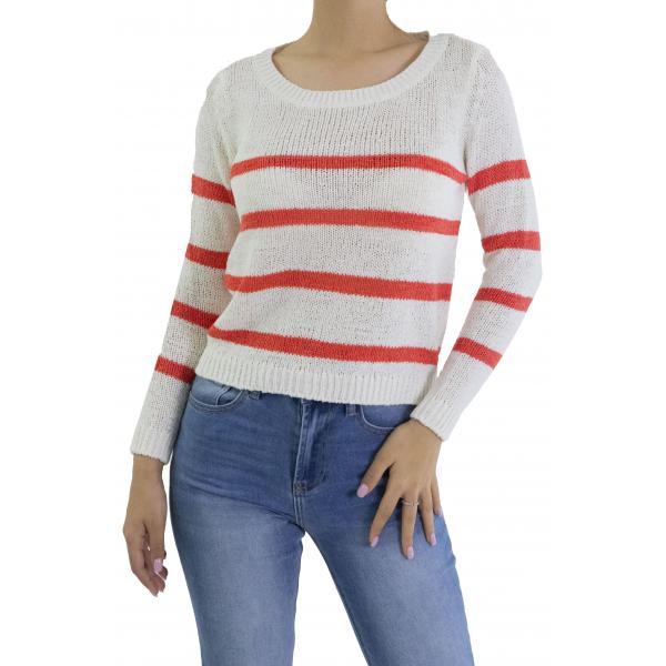 Maglia girocollo a righe Only 